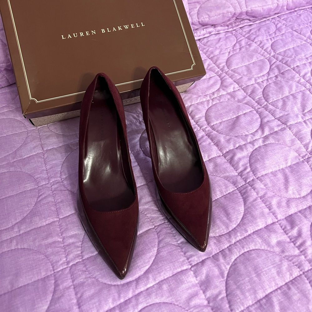Burgundy Heels by Lauren Blackwell